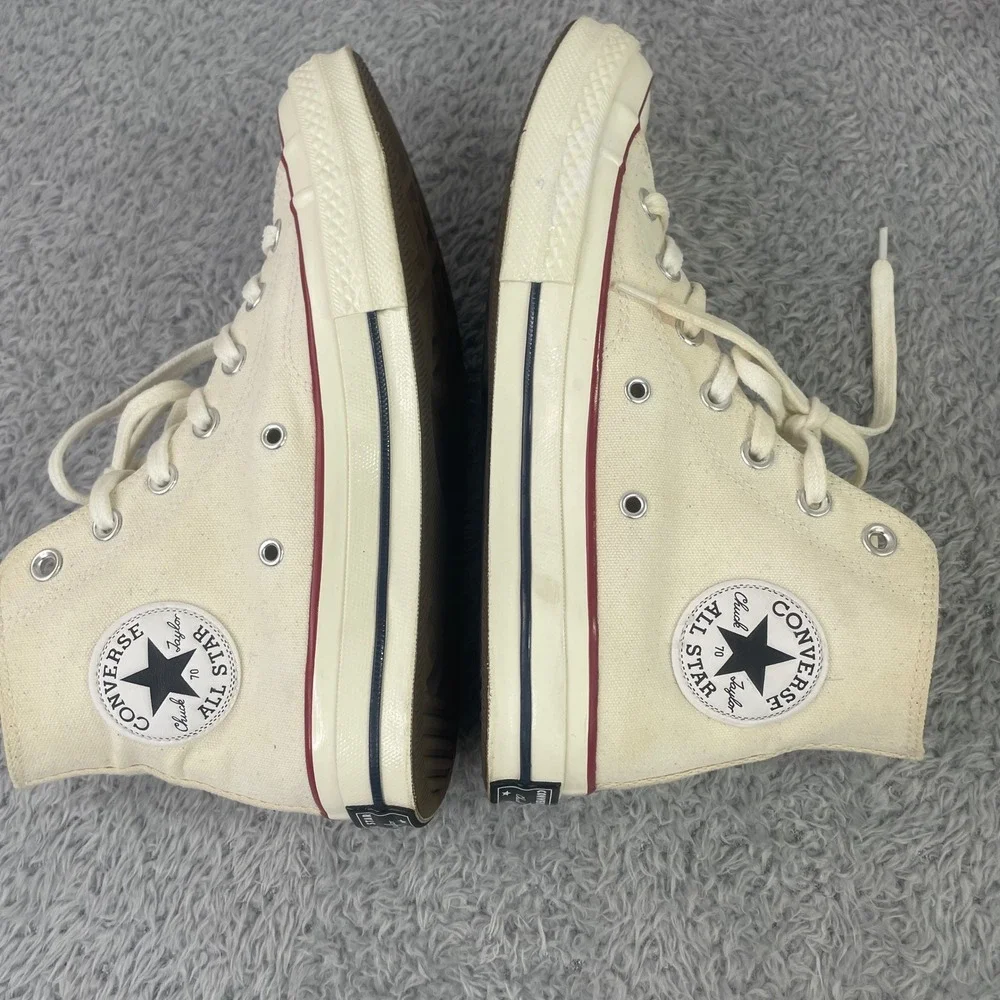 Converse Chuck 70 High Top Unisex 6M/8W Parchment Off White Canvas 162053C